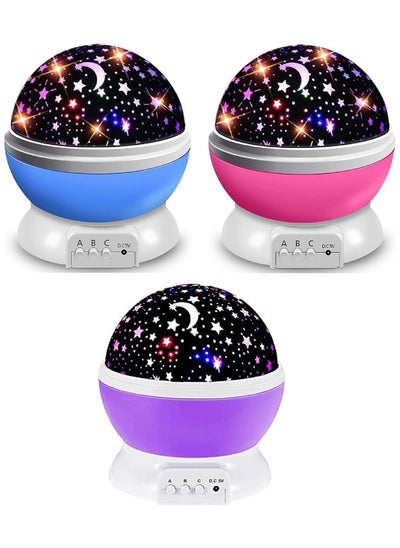 اشتري Romantic Sky Star Master Night Light Projector For All Age Children's Kids, Baby Sleeping Lighting USB Lamp Led Projection 1Pcs Random Color في الامارات