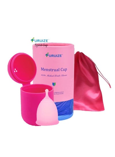 Buy Period Cup Menstrual Cup 100% Medical Menstruation Cup, Menstrual Cup, Reusable Period Cups, Tampon and Pad Alternative, Made of Medical Grade, Comfortable With Silicone Storage Or Sterilizer Cup Case in UAE