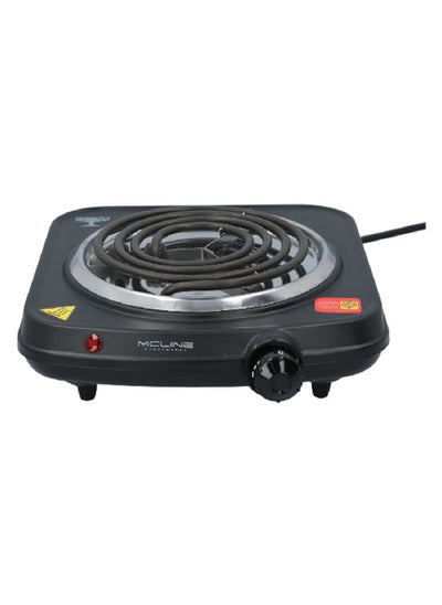 Buy 1500W Cast Iron Professional Level Single Electric Hotplate Black MC-HP001 in Saudi Arabia