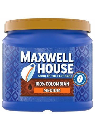 Buy Maxwell House 100% Colombian Medium Roast Ground Coffee (24.5 Oz Canister) in UAE