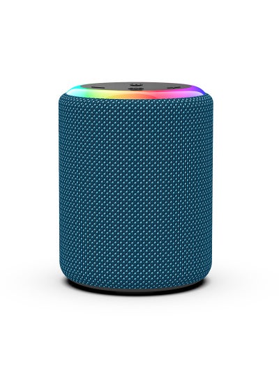 اشتري Outdoor Waterproof Bluetooth Speaker Mini Portable peacock blue في الامارات