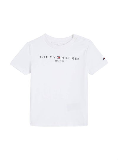 Buy Tommy Hilfiger Baby's  Essential Logo T-Shirt, White in UAE