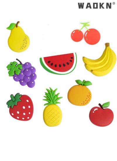 Buy 10 Pcs Refrigerator Magnets Set, Cute Cartoon Fruits Creative Soft Adhesive  Whiteboard Magnetic,Office Notice Message for Kids Activity Home Kitchen Decoration Accessories Travel Souvenirs in Saudi Arabia