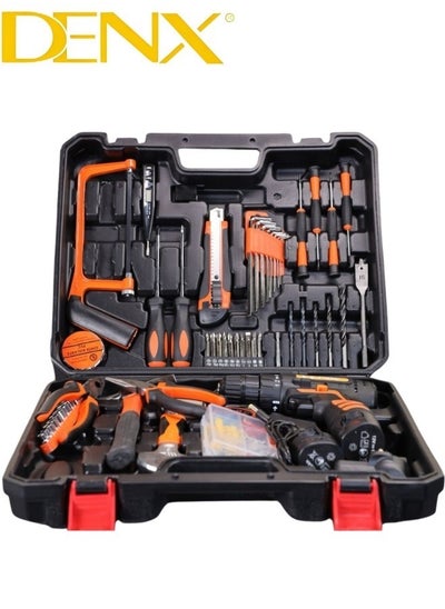 اشتري DENX CORDLESS DRILL SET 10mm | Speed 0 - 800 R/MIN | 12V | 1300mAH | DX1778 في السعودية