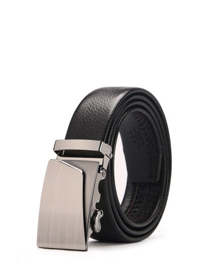 Buy Men's automatic buckle business belt Laser 7 in Saudi Arabia
