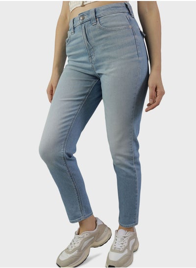 Buy High Waist Mom Jeans in UAE