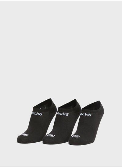 Buy 3 Pack Logo No Show Socks in UAE