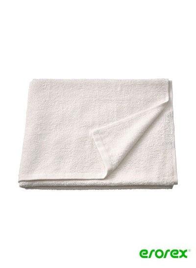 Buy Bath towel white 70x140 cm in Saudi Arabia