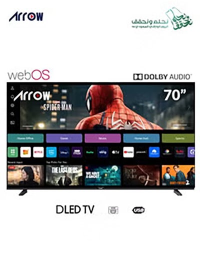 Buy 70 Inch WEB OS Smart LED TV,Built-In Wi-Fi, Smart Apps Shahid, YouTube, Netflix, HDMI And USB Connectivity, Quad-Core, 1.5 GB RAM, 8 GB Memory, RO-70LPW in Saudi Arabia