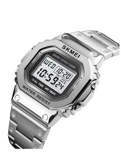 Buy Men's Stainless Steel Water Resistant Multifunctional Watch With Gift Box 1456 in Saudi Arabia