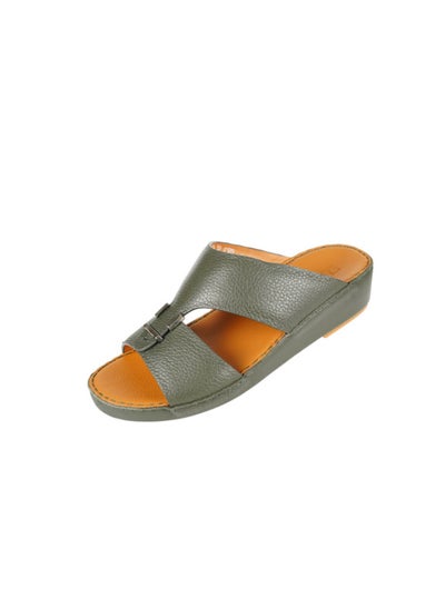 اشتري 008-3512 Barjeel Mens Arabic Sandals  BSP1-02 Olive في الامارات