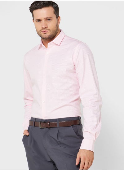 Buy Dobby Full Sleeve Formal Shirt in UAE