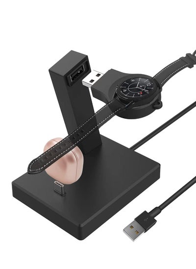 اشتري Charger Stand , iWatch Charger with USB C Cable, 2 in 1 Fast Charging Magnetic Wireless Charger Stand for Watch Series 8 Ultra 7 6 5 4 3 2 1 SE and Pro2 3 2 1-Black في الامارات