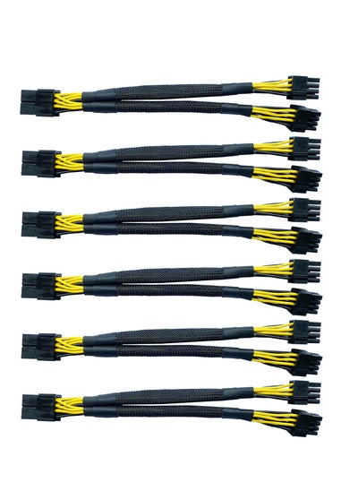 Buy Express Adapter Braided Sleeved Splitter Power Cable (6 pack） in UAE