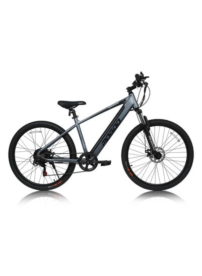 Buy Mogoo E6000 27.5" E-Bike for Adults - Shimano 7-Speed - 350W Motor - 36V 10.4AH Battery - Disc Brakes - Lightweight Commuter - Suspension Mountain Bike - Pedal Assist - 35KPH - 80KM Range - Grey in UAE