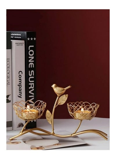 Buy Candle Stand For Home Decor,Golden Iron Candle Holder,Tabletop Decorative TeaLight Candle Stands in Saudi Arabia