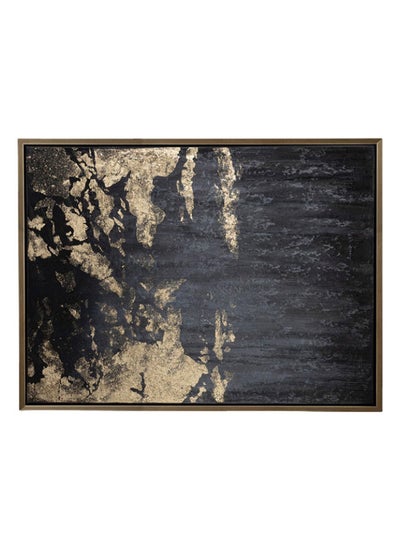 Buy Cloud Framed Handpainted Wall Art, Black, Gold & Grey – 75x100 cm in UAE