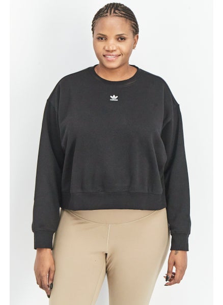 اشتري Women Plus Size  Adicolor Essential Outdoor Sweatshirts, Black في الامارات