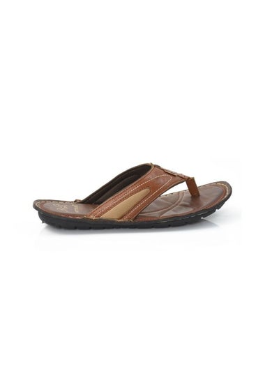Buy Mens Flip Flop Indoor and Outdoor Comfort Casual Thong Arabic Sandals Brown in UAE