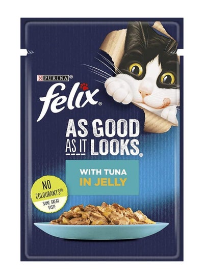 Buy Felix As Good As It Looks Tuna In Jelly 85g in UAE