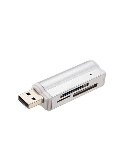 اشتري All in One Card Reader USB 2.0 Mini Portable For SD/SD/TF/MS Duo/Micro MS(M2)/Ms Pro Duo في السعودية