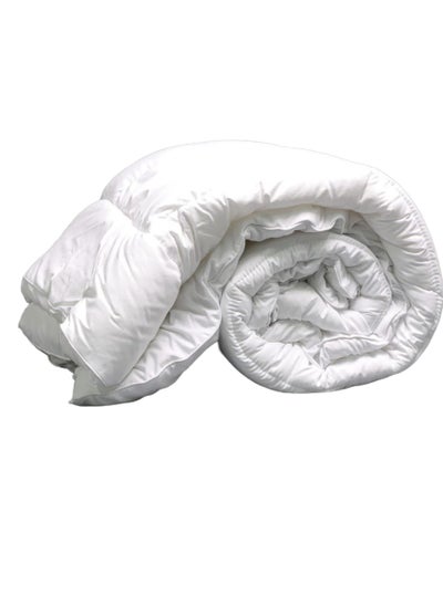 اشتري Luxury King Duvet Comforter Cotton White 200x220cm في الامارات