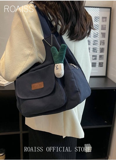 Buy Women's Underarm Bag Large Capacity Commuter Bag Canvas Bag Tote Bag Simple Comes in Saudi Arabia