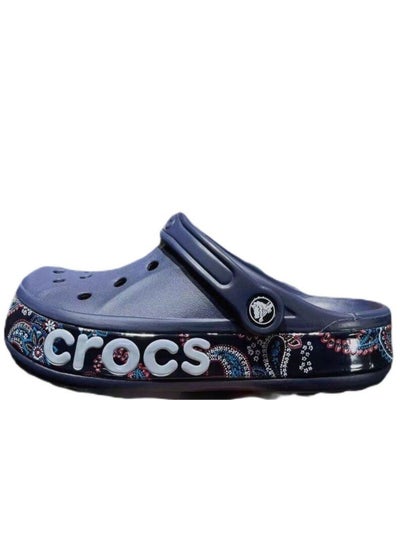 Buy Bayaband Bandana Print Sandals Clogs Navy in Saudi Arabia