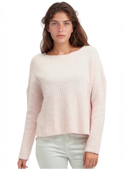 Buy Knit Ribbed Round Pullover Relaxed Fit in Egypt