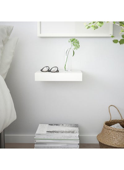 Buy Display Shelf Wall Shelf Wall Mount White 30x26cm in UAE