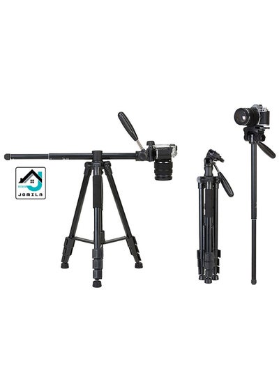 Buy Horizontal Rotatable Center Column tripod Lightweight Travel Aluminum Stand Professional Camera Tripod Stand Multifunctional Professional Tripod 360° Rotation Tripod Stand Type 2274 in UAE