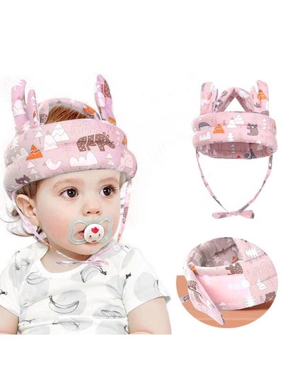 Buy Baby Helmet for Crawling Walking Adjustable Baby Anti-Fall Head Protection Cushion Pillow Toddler Infant Cap Bumper Bonnet Child Protective Head Guard Hat for Playing in Saudi Arabia