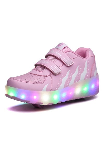 Buy Kids Roller Skate Shoes With LED Light in UAE