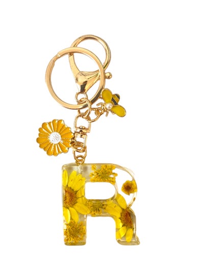 Buy Ring and Letter Keychain For Letter R,   Keychain Pendant for Purse Handbags Women Girls in UAE