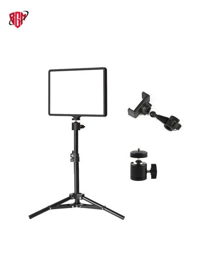 Buy 10 Inch 3000-6500K Three-color Temperature Photography Flat-panel Live Fill Light,Spec: 0.5m Bracket in UAE