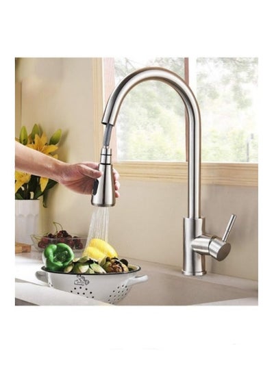 Buy Stainless Steel Single Handle,Kitchen Faucet with 360° Swivel Spout and Pull-Down Sprayers in Saudi Arabia