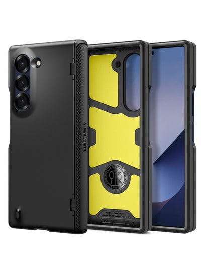 Buy Slim Armor Pro Samsung Galaxy Fold 6 Case Cover [Hinge Coverage] [Military Grade Protection] - Black in UAE