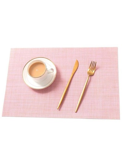 Buy 6PCS PlaceMats  for Kitchen Dining Table 30*45CM -Pink in Egypt