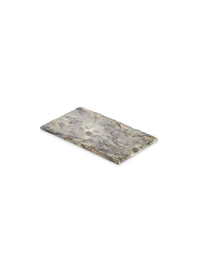 Buy Marble snack stand melamine rectangle 27 cm in Saudi Arabia