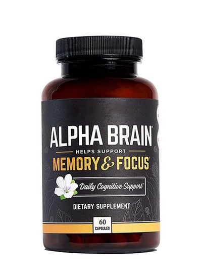 Buy Alpha Premium Nootropic Brain Supplement 60 Count for Concentration, Brain - Memory Support & Brain Booster for Men & Women in Saudi Arabia