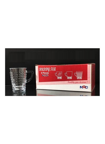 Buy Rodina set of 6 transparent mugs large 10932 in Egypt