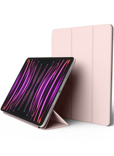 Buy Magnetic Folio for iPad Pro 12.9 inch 6th Generation (2022) 5th Gen (2021) 4th Gen (2020) case cover - Sand Pink with Auto Sleep and Wake function in UAE