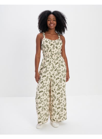 Buy AE Easy Cinched-Waist Printed Jumpsuit in Saudi Arabia