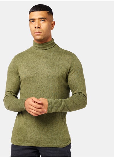 Buy Turtle Neck Marl T-Shirt in Egypt