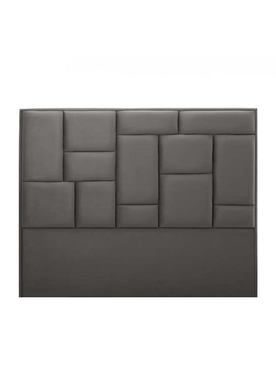 Buy H111 | Velvet headboard - Dark Grey in Saudi Arabia