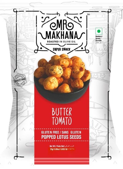 Buy Butter Tomato  Popped Lotus Seeds 25g Gluten Free in UAE