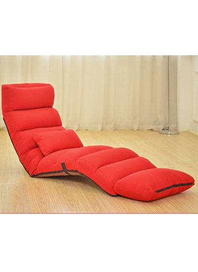 اشتري Lazy Floor Chair with Back Support Backrest and Headrest Adjustable Lounge Chair في الامارات