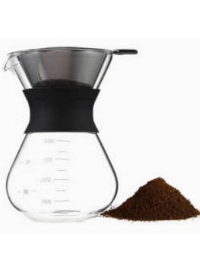 Buy Coffee Kettle With Filter Drip Coffee Maker Multicolour 400ml in Saudi Arabia