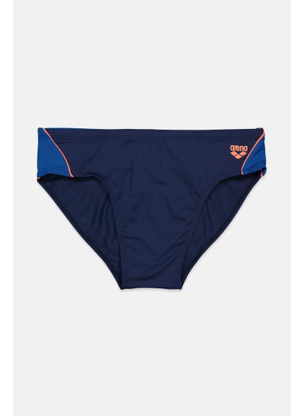 Buy Men Draw String Pull,On Swimwear Brief Trunks, Navy in Saudi Arabia