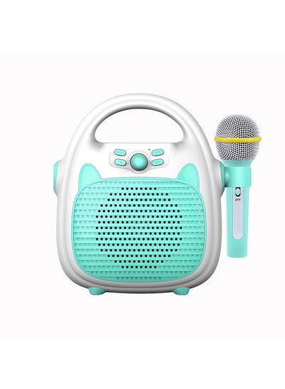 Buy Karaoke Machine Rechargeable Portable Karaoke Speaker with Microphone BT/Memory Card/USB Connectivity Lights for Boys Girls in Saudi Arabia
